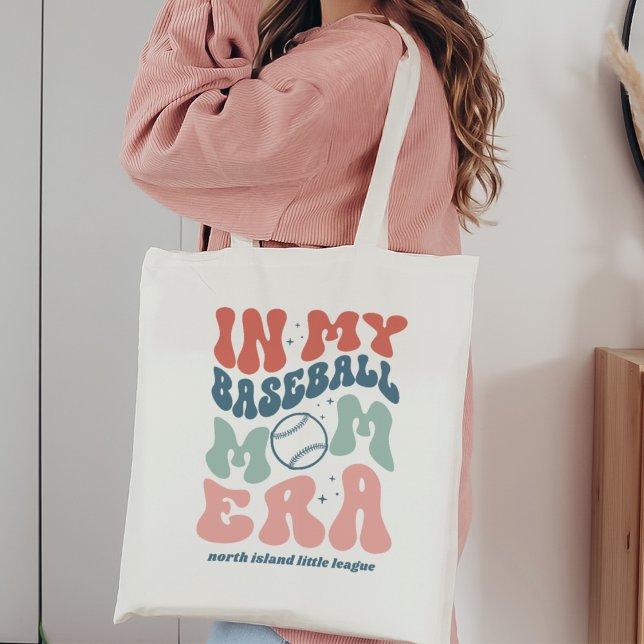 Custom Retro "In My Baseball Mum Era" Tote Bag (Creator Uploaded)