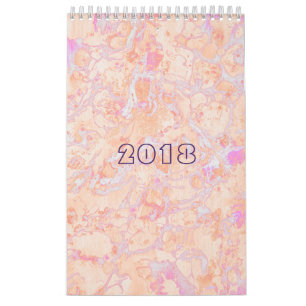 Custom Retro Marble Art  Calendar