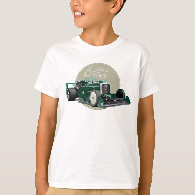 Custom retro race car concept T-Shirt (Front)