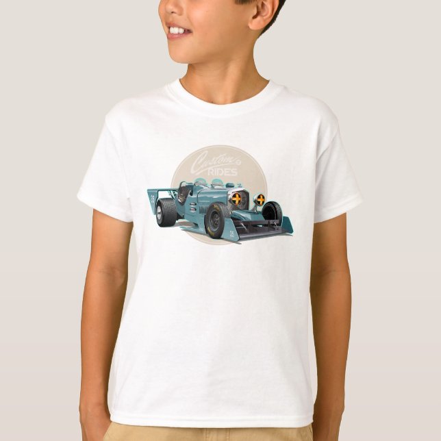 Custom retro race car concept T-Shirt (Front)