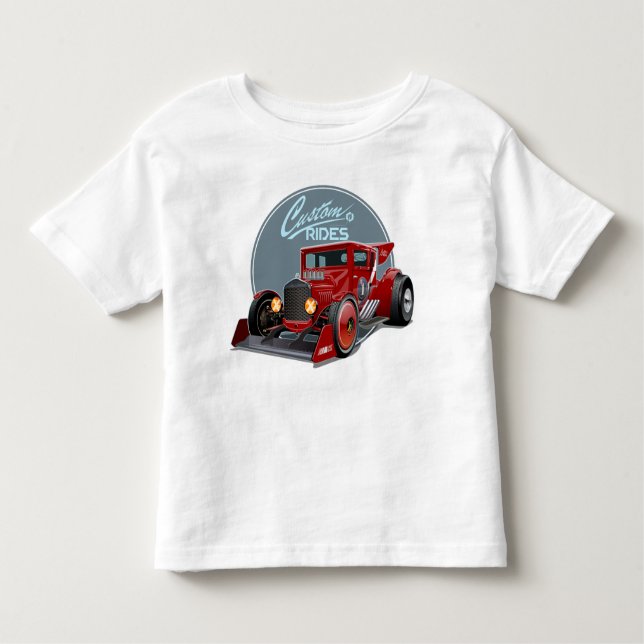 Custom retro race car concept toddler T-Shirt (Front)