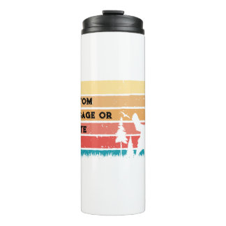Custom Retro Styled Golden retriever Dog Lover Thermal Tumbler