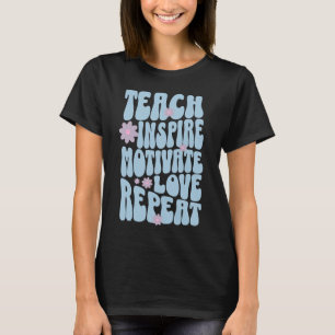 Custom Retro Vintage Teach, inspire... T-Shirt