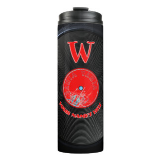 Custom Retro Vinyl Record Thermal Tumbler