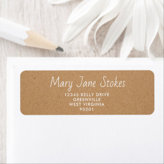 Custom Return Address Envelope | Kraft Brown 