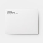 Custom Return Address Envelopes 4.25 x 5.6 Cards