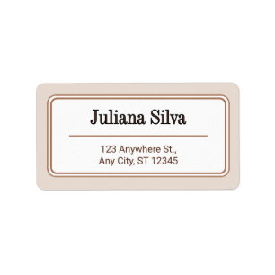 Custom Return Address Label