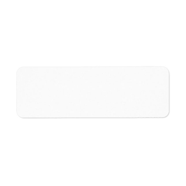 Custom Return Address Labels DIY Blank Template (Front)
