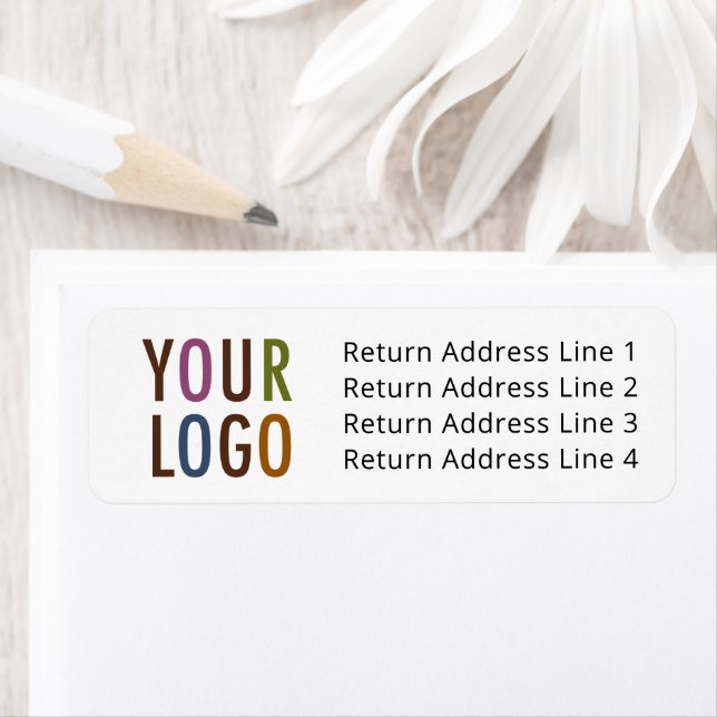 Custom Return Address Labels with Business Logo (Insitu)