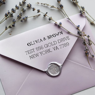 Custom Return Address Rubber Stamp   Personalized 