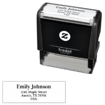 Custom Return Address Stamp | Modern Minimalist