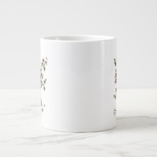 Custom Rhododendron Floral Garden Large Coffee Mug