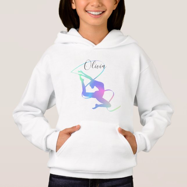 Custom Rhythmic Gymnastics Ribbon Hoodie – Custom (Front)