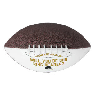 Custom Ring Bearer Football Proposal Gift 