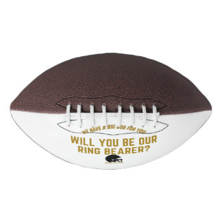 Custom Ring Bearer Football Proposal Gift 