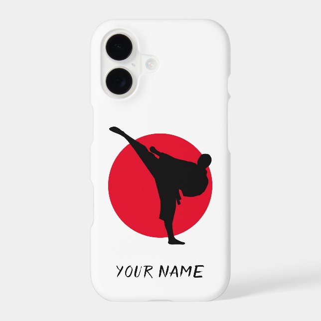 Custom rising sun martial arts karate kick design (Back)