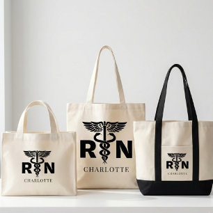 Custom RN Nurse Tote Bag Gift for Registered Nurse