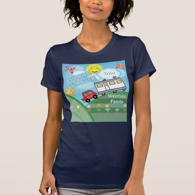 Custom Road Trip Family  Vacation T-Shirt (Front)