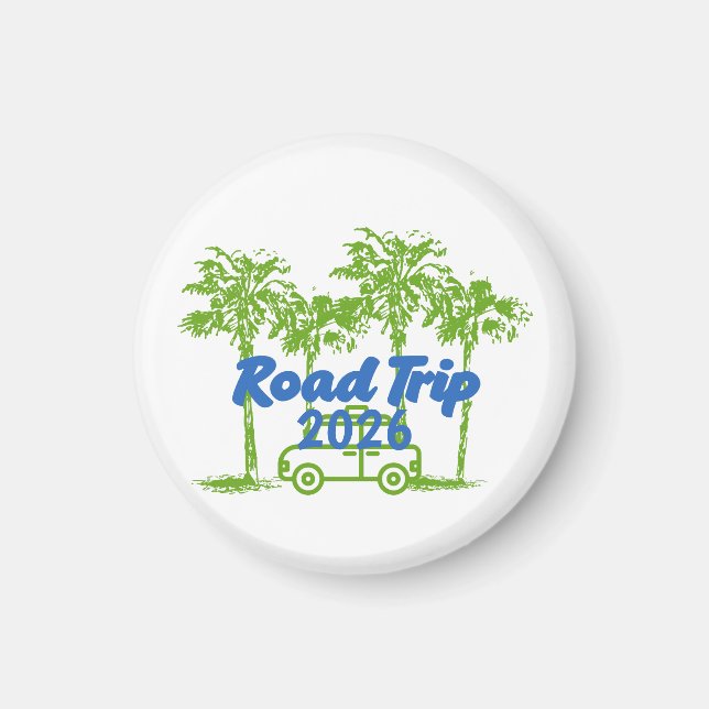 Custom Road Trip  Magnet (Front)