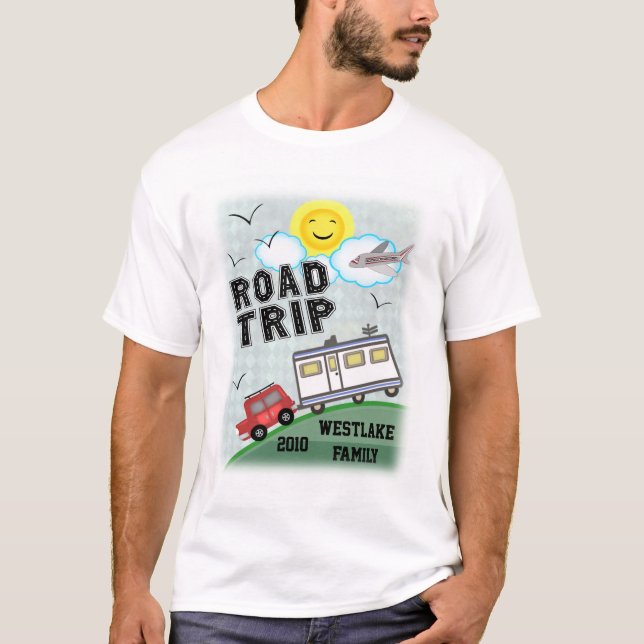 Custom Road Trip Vacation Men's T-Shirt (Front)