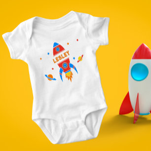 Custom Rocket Baby Bodysuit