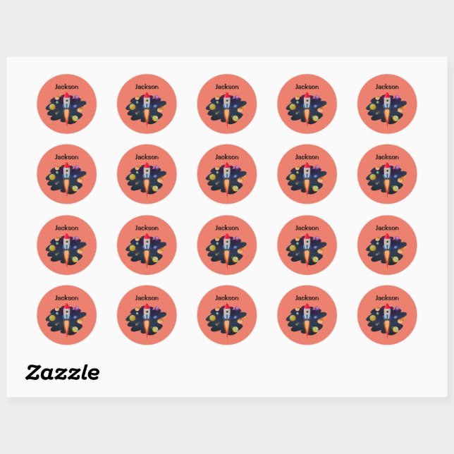 Custom Rocket Stickers (Sheet)
