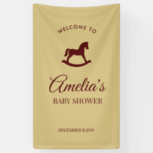 Custom  Rocking Horse baby shower Banner