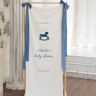 Custom Rocking Horse baby shower Banner