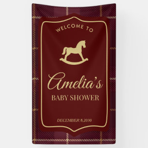 Custom  Rocking Horse baby shower Banner