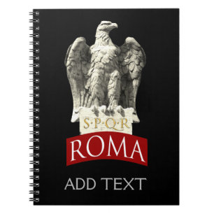 Custom Roman Eagle Spiral Notebook