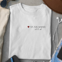 Custom Roman Numeral Date Anniversary
