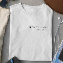 Custom Roman Numeral Date Anniversary