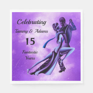 Custom Romantic Couple Dance Tango Napkin