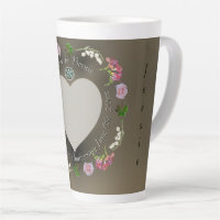 Custom Romantic Event Floral Heart Photo