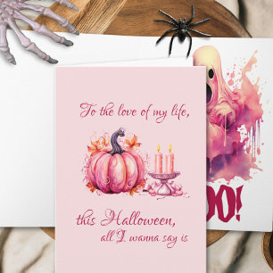 Custom Romantic Victorian Funny Surprise Halloween Card