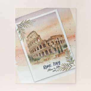 Custom Rome Italy Honeymoon or Vacation keepsake Jigsaw Puzzle