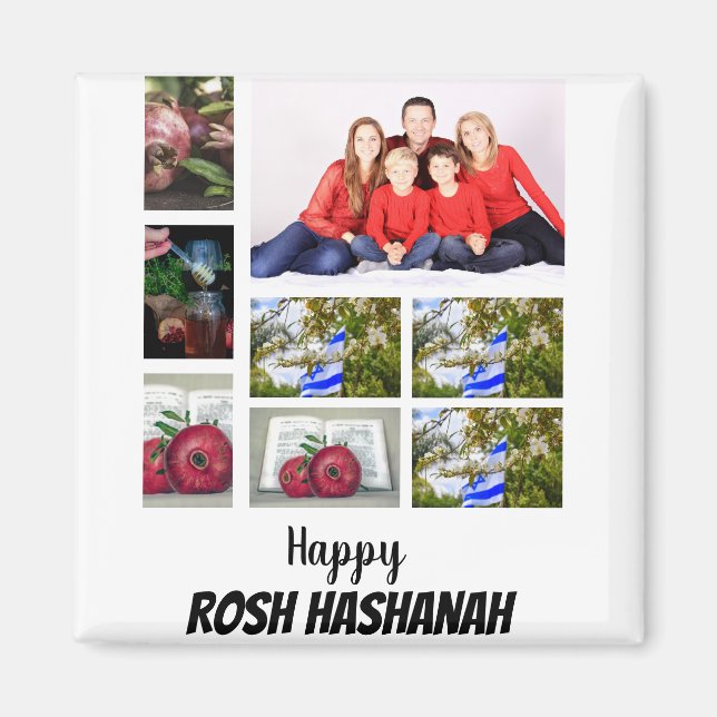 Custom Rosh Hashanah 8 Photo Collage  Magnet (Front)