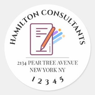 Custom Round Business Logo Sticker – Personalized 