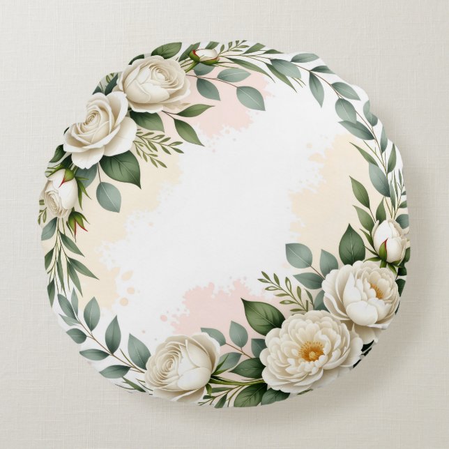 Custom Round Decorative Pillow (Front)