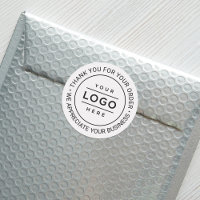 Custom Round Thank You Business Logo