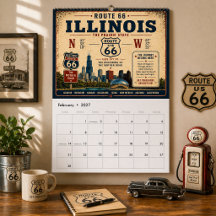 Custom Route 66 Vintage Get Your Kicks 