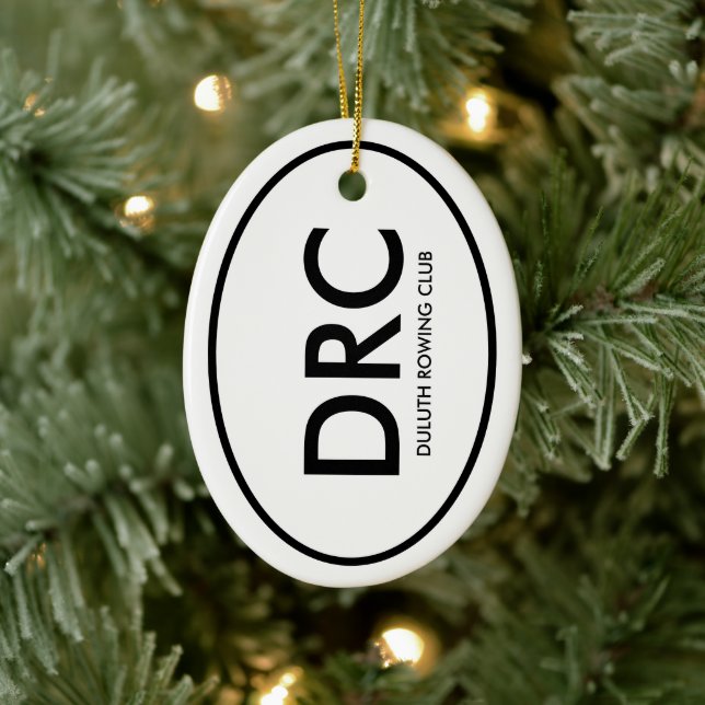 Custom Rowing Club Ceramic Tree Decoration (Tree)