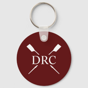 Custom Rowing Club Monogram Key Ring