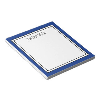 Custom Royal Blue White Editable Colour Notepad