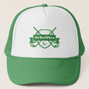 Custom Royal Crest Golf Hat, Personalised Name Trucker Hat