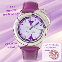 Custom Royal Lilac Sparkling Kids Learning