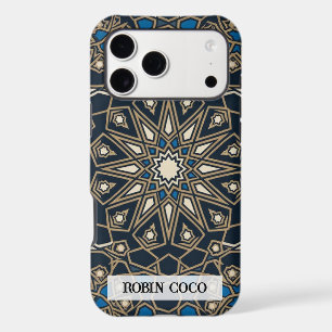 Custom Royal Midnight Gold Geometric Mosaic