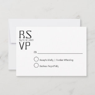 Custom rsvp card