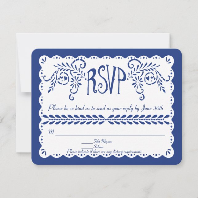 Custom RSVP for Kati Blue both sides (Front)
