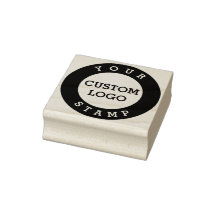 Custom rubber stamp, logo stamp, business branding